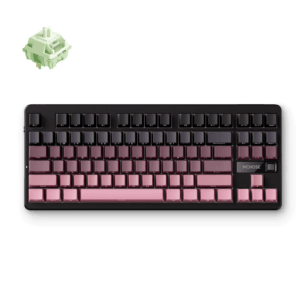 MCHOSE G87 - US Layout - Matcha Latte - Black Pink (Juodai Rožinė) Belaidė Žaidimų Klaviatūra - Image 1