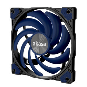 Akasa Alucia XS Slim Fan, 120 mm - blue