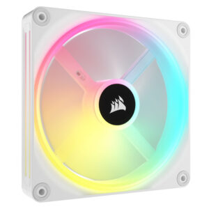 Corsair iCUE LINK QX140 RGB Series, PWM fan, 2-pack including RGB controller - 140mm, white, starter - Image 2