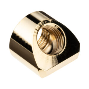 EK Water Blocks EK-Quantum Torque Adapter 45 Degree G1/4 Inch Female to G1/4 Inch Female - gold - Image 1