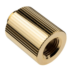 EK Water Blocks EK-Quantum Torque G1/4 Inch Extension Straight Fitting 28mm - Gold - Image 1
