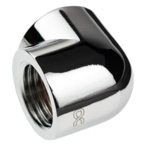 Alphacool Eiszapfen Adapter 90 Degree G1/4 inch Female to G1/4 inch Female - chrome - Image 2