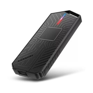 AXAGON EEM2-GAM M.2-NVMe/SATA Enclosure, USB-C 3.1, 10Gbps - Aluminium, black