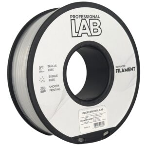 3D Plastikas - Filamentas ABS+ skaidrus | 1.75 mm, 1 kg | Professional LAB