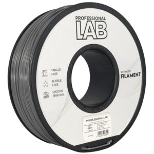 3D Plastikas - Filamentas ABS+ pilkas | 1.75 mm, 1 kg | Professional LAB