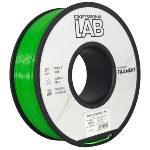 3D Plastikas - Filamentas ABS+ žalias | 1.75 mm, 1 kg | Professional LAB