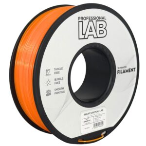 3D Plastikas - Filamentas ABS+ oranžinis | 1.75 mm, 1 kg | Professional LAB