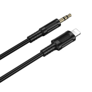 Borofone Cable AUX BL25 Nice - Lightning to jack 3,5mm - 1 metre juodos spalvos - Image 5