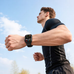 Borofone išmanusis laikrodis BD14 Plus juodos spalvos - Image 4