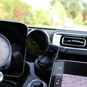 Blavec Car holder BHC-01A 15W magnetic with wirless charging to windshield and dashboard (BHC01A-MWIB) juodos spalvos - Image 3