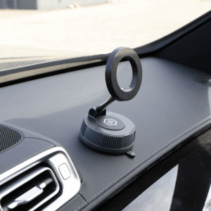 Blavec Car holder BHV-03 magnetic vacuum with gel to windshield / dashboard (BHV03-PMB) juodos spalvos - Image 5