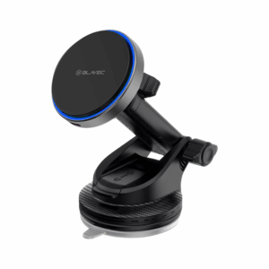 Blavec Car holder BHC-01A 15W magnetic with wirless charging to windshield and dashboard (BHC01A-MWIB) juodos spalvos - Image 2