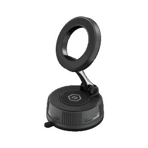 Blavec Car holder BHV-03 magnetic vacuum with gel to windshield / dashboard (BHV03-PMB) juodos spalvos - Image 2