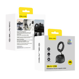 Blavec Car holder BHV-03 magnetic vacuum with gel to windshield / dashboard (BHV03-PMB) juodos spalvos - Image 7