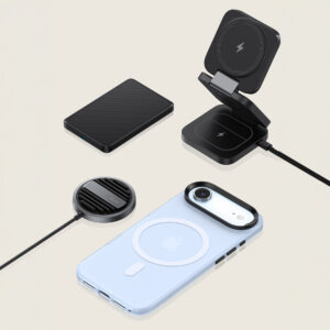 Benks Magnetic Lucid Armor Case (C068) skirtas Apple iPhone 17 Air mėlynos spalvos (Camera Control Button) - Image 5