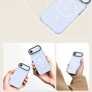 Benks Magnetic Lucid Armor Case (C068) skirtas Apple iPhone 17 Air mėlynos spalvos (Camera Control Button) - Image 7