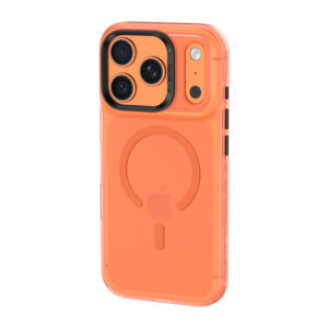 Benks Magnetic Lucid Armor Case (C069) skirtas Apple iPhone 17 Pro oranžinės spalvos (Camera Control Button) - Image 3