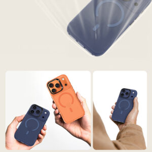 Benks Magnetic Lucid Armor Case (C070) skirtas Apple iPhone 17 Pro Max mėlynos spalvos (Camera Control Button) - Image 6