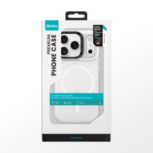 Benks Magnetic Lucid Armor Case (K069) skirtas Apple iPhone 17 Pro white (Camera Control Button) - Image 8
