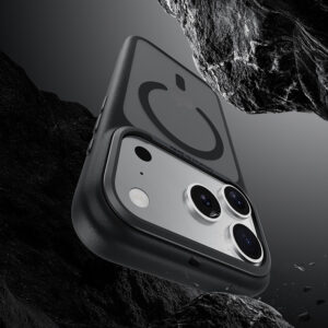 Benks Magnetic Mist Case Metal Frame (A070) skirtas Apple iPhone 17 Pro Max mėlynos spalvos (Camera Control Button) - Image 4