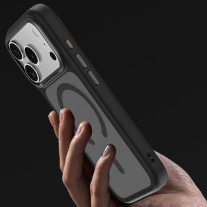 Benks Magnetic Mist Case Metal Frame (A070) skirtas Apple iPhone 17 Pro Max oranžinės spalvos (Camera Control Button) - Image 6