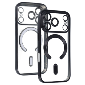 Metallic Magsafe dėklas skirtas Apple iPhone 17 Pro Max juodos spalvos - Image 4