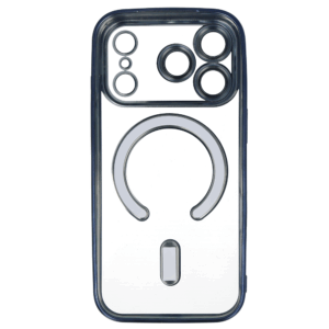 Metallic Magsafe dėklas skirtas Apple iPhone 17 Pro Max mėlynos spalvos - Image 3