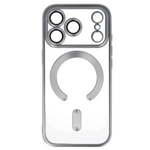 Metallic Magsafe dėklas skirtas Apple iPhone 17 Pro Max sidabro spalvos - Image 2