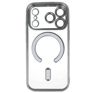 Metallic Magsafe dėklas skirtas Apple iPhone 17 Pro Max sidabro spalvos - Image 3