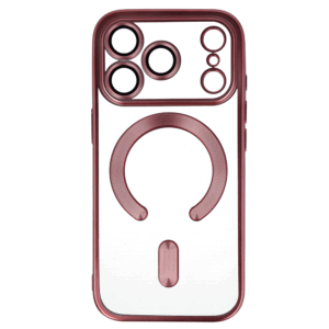 Metallic Magsafe dėklas skirtas Apple iPhone 17 Pro rožinės spalvos - Image 2