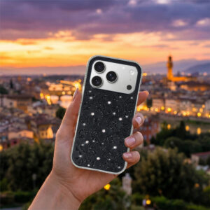 Flower dėklas skirtas Apple iPhone 16 Pro juodos spalvos - Image 7