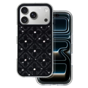 Flower dėklas skirtas Apple iPhone 17 juodos spalvos - Image 2