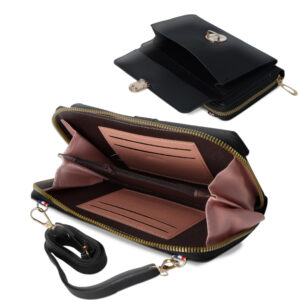 Knitted krepšys telefonui GCW06 juodos spalvos - Image 4