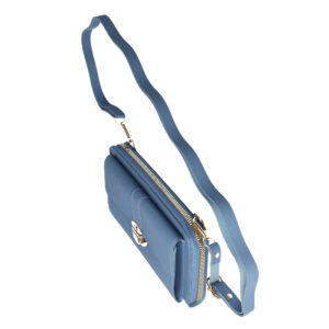 Knitted krepšys telefonui GCW06 mėlynos spalvos - Image 3