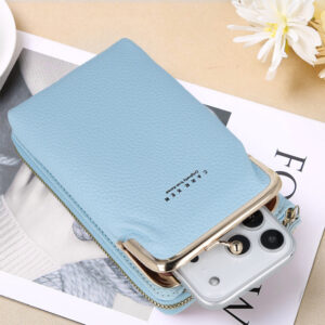 Knitted krepšys telefonui GCW01 mėlynos spalvos - Image 5