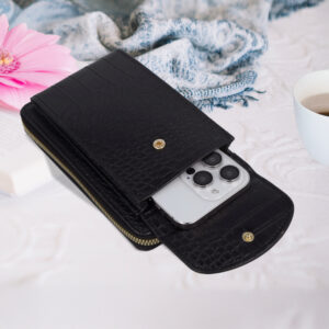 Knitted krepšys telefonui GCW12 juodos spalvos - Image 5