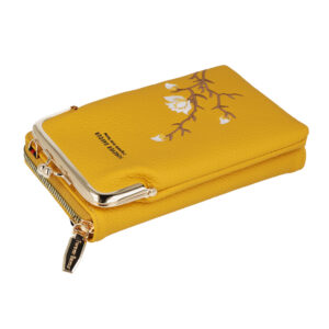 Knitted krepšys telefonui GCW17 geltonos spalvos - Image 2