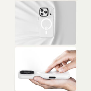 Benks Magnetic Lucid Armor Case (K070) skirtas Apple iPhone 17 Pro Max baltos spalvos (Camera Control Button) - Image 6