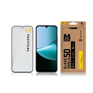 Tactical Apsauginis stiklas Shield 5D skirtas Xiaomi Redmi 15C 4G/5G juodos spalvos - Image 2