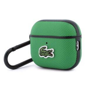 Lacoste Petit Pique Croc Logo Patch dėklas skirtas AirPods Pro 3 Green - Image 2