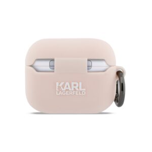 Karl Lagerfeld 3D Logo NFT Choupette Head Silicone dėklas skirtas AirPods Pro 3 Pink - Image 2