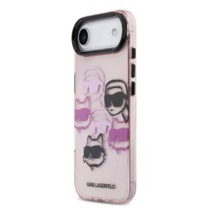 Karl Lagerfeld IML Multi K&CH Heads dėklas skirtas Apple iPhone Air Pink