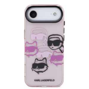 Karl Lagerfeld IML Multi K&CH Heads dėklas skirtas Apple iPhone Air Pink - Image 2