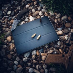 Tactical Book Tri Fold dėklas skirtas Samsung Galaxy Tab S9/S9 FE/S10 FE/S10 Lite juodos spalvos - Image 2