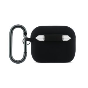 Lacoste Liquid Silicone Croc Logo dėklas skirtas Apple AirPods Pro 3 juodos spalvos - Image 2