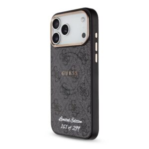 Guess PU 4G MagSafe Strap Limited Edition of 299 dėklas skirtas Apple iPhone 17 Pro Max juodos spalvos