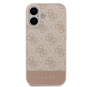 Guess PU 4G Stripe dėklas skirtas Apple iPhone 17 Pink - Image 2