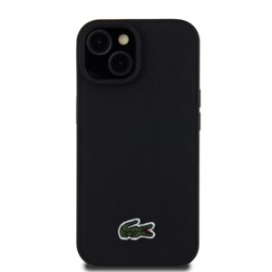 Lacoste Iconic Petit Pique Woven Logo MagSafe dėklas skirtas Apple iPhone 15 Black - Image 2
