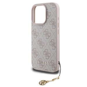 Guess 4G Charm dėklas skirtas Apple iPhone 16 Pro Max Tone on Tone Pink - Image 2