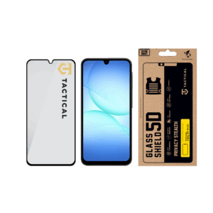 Tactical Apsauginis stiklas Shield Privacy Stealth 5D skirtas Samsung Galaxy A17 4G/5G juodos spalvos - Image 2